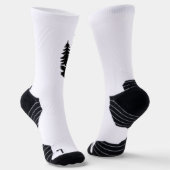 Chaussette Silhouette de loup en forêt (Angulaire)