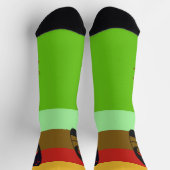 Chaussette Silhouette de surf sur King Bug Colonnes (Haut)