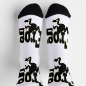 Chaussette Silhouette d'une Escalade de grenouille dans le mo (Haut)