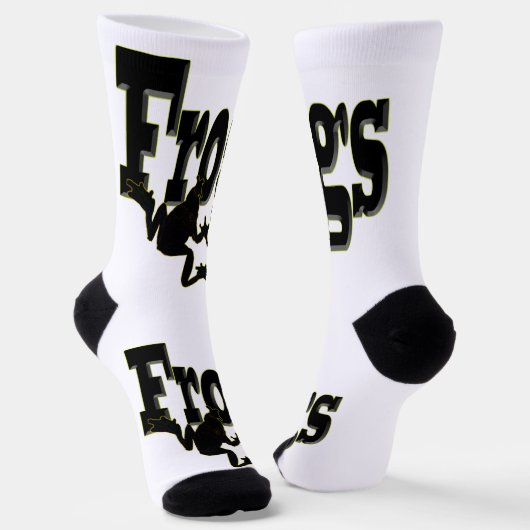 Chaussette Silhouette d'une Escalade de grenouille dans le mo (Angulaire)