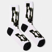 Chaussette Silhouette d'une Escalade de grenouille dans le mo (Droite)