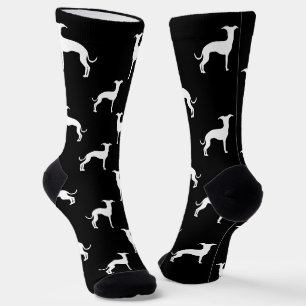 Chaussette Silhouettes blanches italiennes Greyhound