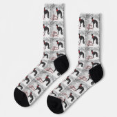 Chaussette Silken Windhound Joyeux Noël (Gauche)
