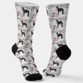 Chaussette Silken Windhound Joyeux Noël (Angulaire)
