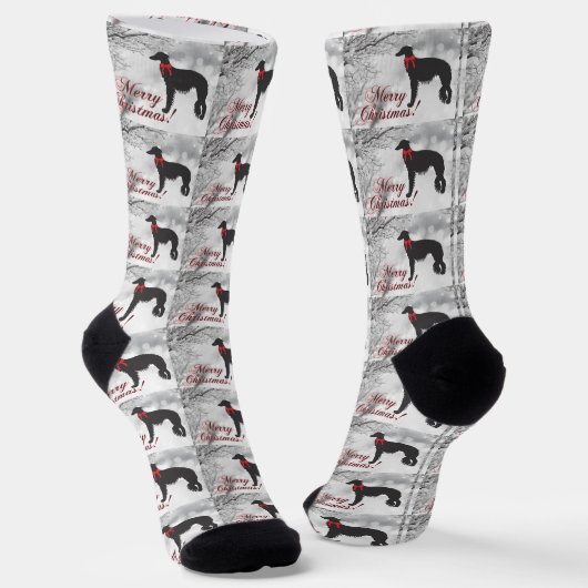 Chaussette Silken Windhound Joyeux Noël (Angulaire)