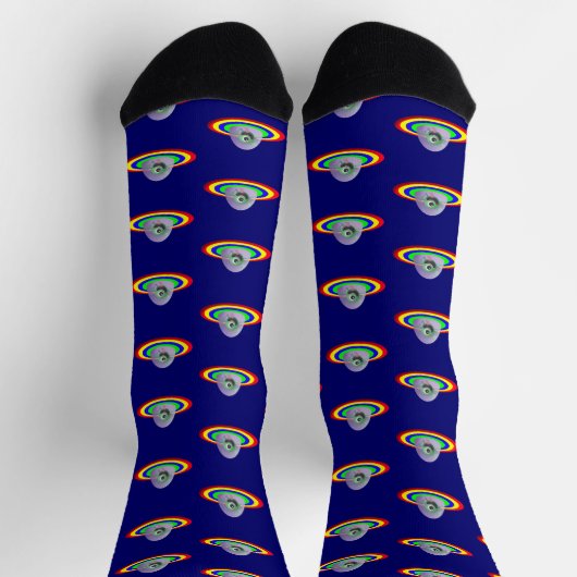 Chaussette Silly Alien and Spaceship (Haut)