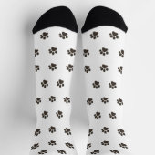 Chaussette Simple Dog Paw Print Pattern Crew Socks  (Haut)
