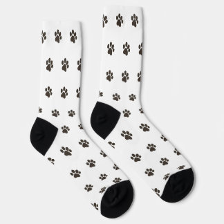 Chaussette Simple Dog Paw Print Pattern Crew Socks 