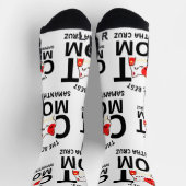 Chaussette Simple Elegant Heureuse Sainte-Valentin Chat Maman (Haut)