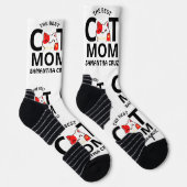 Chaussette Simple Elegant Heureuse Sainte-Valentin Chat Maman (Droite)