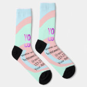 Chaussette simple et minimal ajouter votre logo/design ici te (Droite)
