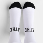 Chaussette simple lettre initiale monogramme ajouter votre no (Haut)