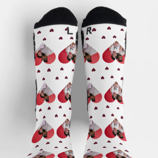 Chaussette Simple mignonne Saint Valentin Couple photo