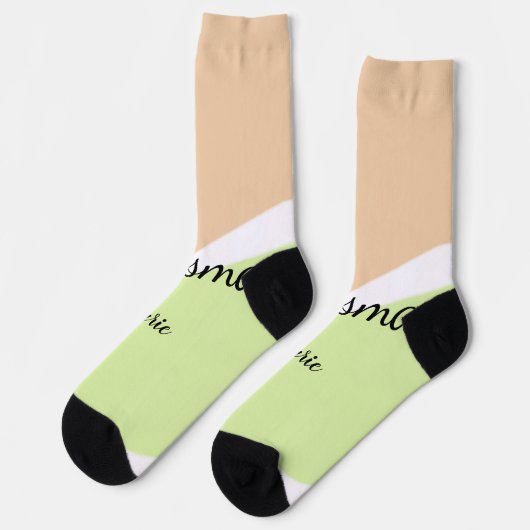 Chaussette SIMPLE MINIMAL ajouter votre nom bridesmaid C pers (Gauche)