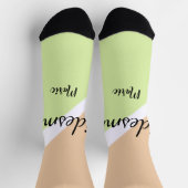 Chaussette SIMPLE MINIMAL ajouter votre nom bridesmaid C pers (Haut)