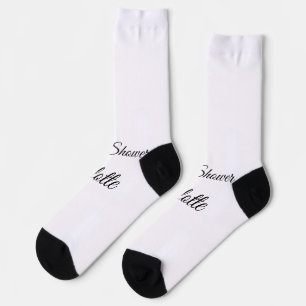 Chaussette SIMPLE MINIMAL.CUTIE ADD NAME BABY baby shower Thr