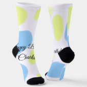 Chaussette SIMPLE MINIMAL.CUTIE AJOUTER NOM BÉBÉ joyeux anniv (Angulaire)