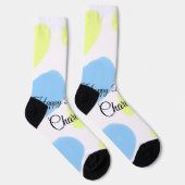 Chaussette SIMPLE MINIMAL.CUTIE AJOUTER NOM BÉBÉ joyeux anniv (Droite)