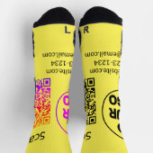 Chaussette Simple minimum q r code ajouter logo code d'analys (Haut)