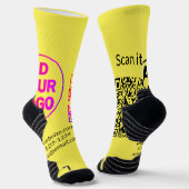 Chaussette Simple minimum q r code ajouter logo code d'analys (Angulaire)