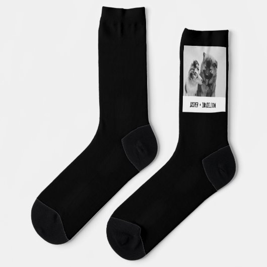 Chaussette Simple, Modern Custom Pet or People Photo (Gauche)