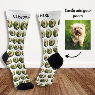 Chaussette Simple personnalisation Pog Pet Photo Texte person
