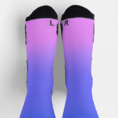Chaussette Simple Sunset Ombre Effet rose bleu (Haut)