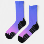 Chaussette Simple Sunset Ombre Effet rose bleu (Gauche)