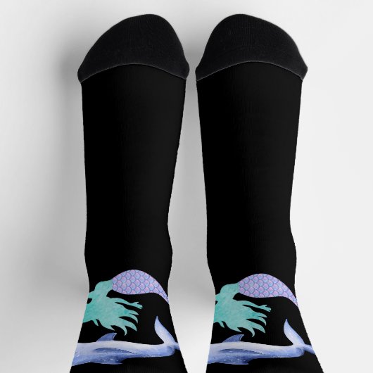 Chaussette Sirène, dauphin (Haut)