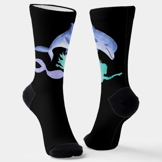 Chaussette Sirène, dauphin (Angulaire)