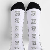 Chaussette Six Seven 6 7 Meme Funny Hands Socks (Haut)