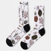 Chaussette Skeleton Scuba Divers & Corail (Gauche)