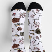 Chaussette Skeleton Scuba Divers & Corail (Haut)