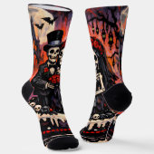 Chaussette Skeleton Wedding, gothic Lovers Embrace (Angulaire)