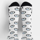 Chaussette Ski Goggles Mountain View Winter White (Haut)