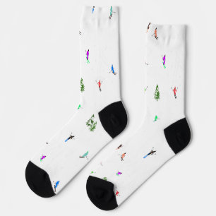 Chaussette Skieurs alpins Freeride Illustration