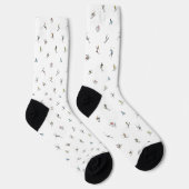 Chaussette Skieurs d'hiver en action Motif (Droite)