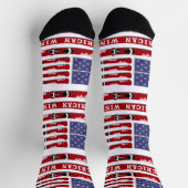 Chaussette Skis and Snowflakes USA Flag (Haut)