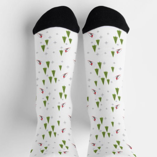 Chaussette Skis et pins (Haut)