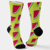 Chaussette slice of watermelon and green (Angulaire)