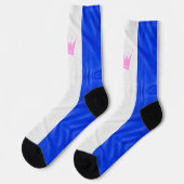 Chaussette SlipperyJoe défile drapeau de fierté violet blanc (Gauche)