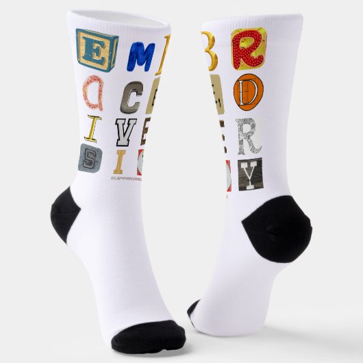 Chaussette SlipperyJoe embrasse la métaphore de la diversité  (Angulaire)