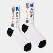 Chaussette SlipperyJoe embrasse la métaphore de la diversité  (Droite)