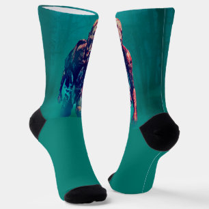 Chaussette SlipperyJoe terrifiante figure de zombie isolé omi