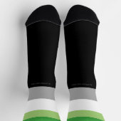 Chaussette SlipperyJoe's Aromantic Pride Drapeau gay cadeaux  (Haut)