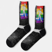 Chaussette SlipperyJoe's Be You en brique murale figure plub (Gauche)