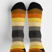 Chaussette SlipperyJoe's Bear Pride drapeau de la texture du  (Haut)