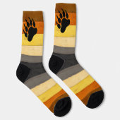 Chaussette SlipperyJoe's Bear Pride drapeau de la texture du  (Droite)