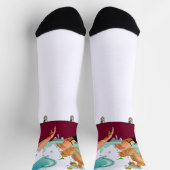 Chaussette SlipperyJoe's deux gays hommes aiment la baignoire (Haut)