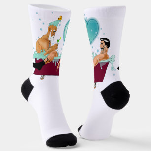 Chaussette SlipperyJoe's deux gays hommes aiment la baignoire